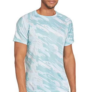 T-shirt à manches courtes personnalisé en coton 100% imprimé par sublimation, surdimensionné, sportif, décontracté, respirant, écologique et à séchage rapide, vente en gros - Product Image 1