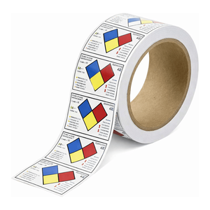 Etiquetas Autoadhesivas de PVC Resistentes y Troqueladas Brady para Identificación de Riesgos Químicos, con Diseño de Diamante según Norma NFPA - Product Image 2