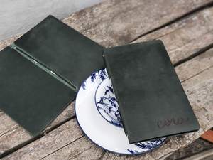 Porta Menús de Cuero Genuino Hecho a Mano de Lujo A4, Fabricante de Cubiertas para Menús de Restaurante, Suministros Profesionales para Comedores, LMC-0213 - Product Image 2