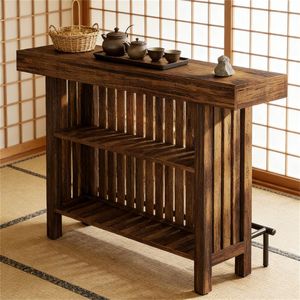 Tavolo Bar Moderno per Casa con Doppia Funzione e Capacità di Stoccaggio per Pranzo e Caffè - Product Image 2