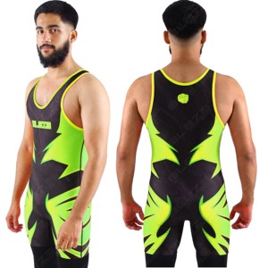 Trajes de Lucha Personalizados con Sublimación, Spandex de Alta Elasticidad, Poliéster de Secado Rápido y Transpirable, Uniformes de Equipo - Product Image 1