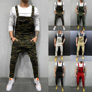 Heavy Duty Performance <b>Bib</b> And Brace Overalls <b>Mens</b> Overalls Denim Jeans Casual Dungarees Trousers Casual Slim Jumpsuit Pants - Product Image 6