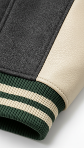 Vêtements d'extérieur tendance en molleton de coton style américain professionnel avec broderies universitaires surdimensionnées - Product Image 5