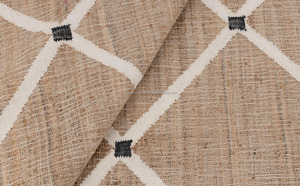 Handloom yute Kilim alfombra ecológica de fibra Natural alfombra geométrica Tribal piso alfombra lavable Reversible para el hogar al por mayor - Product Image 4