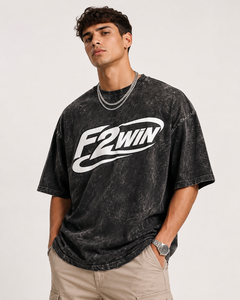 เสื้อยืดโอเวอร์ไซส์ทรงหลวม คอตตอน 100% พิมพ์ลายโลโก้แบบพัฟฟ์คุณภาพสูงสำหรับผู้ชาย ระบายอากาศได้ดี รับผลิตแบบ OEM - Product Image 6