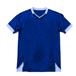 เสื้อฟุตบอลแขนสั้นคอวีสีน้ำเงินเหลืองสำหรับผู้ชาย ผ้าโพลีเอสเตอร์ซับเหงื่อ ชุดกีฬา ใส่ได้ทุกฤดู ทรงปกติ - Product Image 4