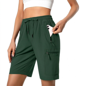 Zipper Side Pockets Basic Design Casual Fashion Summer <b>Shorts</b> for Women Hot Sale Fashion Casual Outfit Women's <b>Shorts</b> - Product Image 1