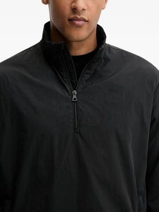 Nouvelle veste coupe-vent unisexe en nylon à fermeture éclair, motif écossais, résistante au vent et imperméable, personnalisable avec logo ODM, demi-zip. - Product Image 3