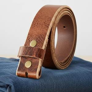 Vegetable Tanned Genuine Leather Men's Vintage Durable <b>Belt</b> Premium Eco Friendly Luxury Custom Brand Customized Color Custom - Product Image 3