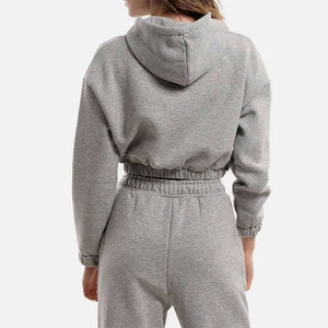 Conjuntos Deportivos de Dos Piezas de Alta Calidad para Mujer, Ropa Urbana, Sudadera Corta Personalizada y Pantalones Deportivos - Product Image 2