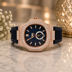 Montre unisexe personnalisée automatique de luxe à quartz, boîtier carré en acier inoxydable, mouvement ETA, cristal saphir, étanche 10 bars - Product Image 1