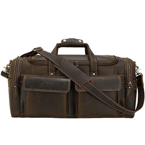 Sac de voyage week-end en cuir de qualité supérieure, souple, tendance, idéal pour costumes et robes – Nouveauté très prisée - Product Image 3