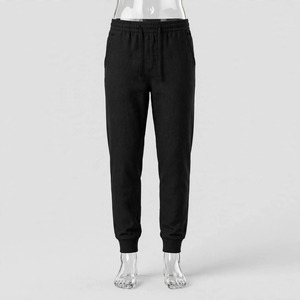 Pantalon Harem en Lin Vert Olive pour Homme, Taille Élastique avec Cordon de Serrage, Décontracté, Léger, Respirant, Poches Latérales, Idéal pour l'Été - Product Image 2