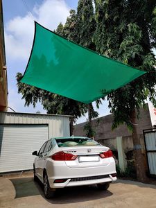 Green HDPE Sun Shade Sail Rectangle UV Blocking Mesh <b>Tarp</b> Breathable Outdoor Patio Garden Canopy - Product Image 3