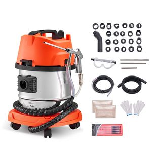 Kit de sablage manuel Walnut Blaster 1200W avec aspiration intégrée, 5,5 lb, et buse d'extension pour le nettoyage du carbone et des noyaux de pompe - Product Image 1