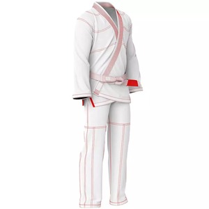 Uniforme de Judo de Secado Rápido, Corte Holgado, con Logotipo Personalizado en la Parte Delantera, Kimono de Jiu-Jitsu, BJJ Gis, 100% Algodón, 240g, Directo de Fábrica - Product Image 5