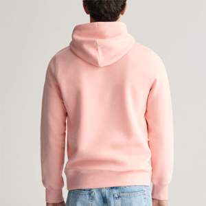 Sudadera con Capucha de Felpa de Algodón y Poliéster Rosa Claro Personalizada, Fabricante OEM ODM, Ropa Casual Unisex, Logotipo Personalizado, Venta al Por Mayor - Product Image 3