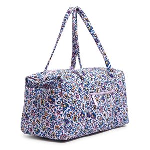 Bolsa de Viaje Acolchada con Diseño Floral para Mujer, Bolsa de Gimnasio con Cierre de Cremallera, Multifuncional, de Poliéster - Product Image 5