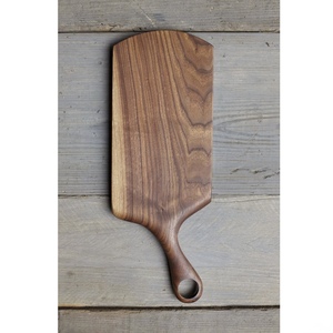 Tabla de cortar de madera de calidad alimentaria sostenible con diseño de ondas y acabado natural para cortar verduras y frutas - Product Image 6