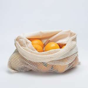 Bolsa de malla de algodón para verduras, bolsa de malla de algodón ecológica para almacenamiento de productos vegetales, bolsas de compras reutilizables - Product Image 2