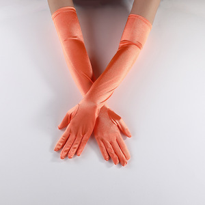 Vente Flash : Gants de Soirée en Satin Multicolores pour Femme, Longueur Poignet, pour Mariage, Cosplay et Spectacles - Product Image 6