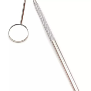 Miroirs à cils personnalisés avec logo, haute qualité, vue frontale parfaite, poignée extra large, forme ovale, cadre en acier inoxydable, éclairés - Product Image 6