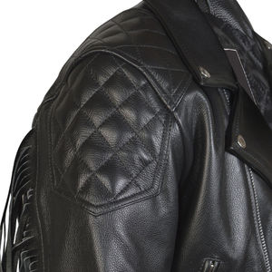 Chaqueta Premium de Hombre Estilo Vaquero de Cuero de Ante con Flecos, Corte Ajustado, Impermeable, Transpirable y Ecológica para Invierno - Product Image 4