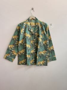 Ensemble de pyjama en coton doux imprimé pour femmes indiennes, vêtements de détente, cadeau pour demoiselle d'honneur, ensemble de chemises de pyjama - Product Image 6