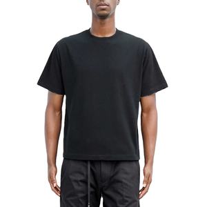 Nouveau Treding Logo personnalisé 260 GSM Heavyweight Box Fit T-Shirt 100% coton goutte épaule surdimensionné recadrée T-shirt pour hommes - Product Image 2