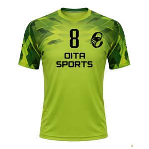 Lime Green Handball Jersey for Men Short Sleeve Sports <b>Shirt</b> Team Uniform Lightweight Breathable Match Training Competition Wear - Product Image 1