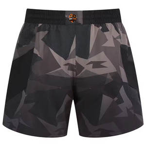 Shorts MMA BRAVE BROWNS de haute qualité, ajustement réglable, respirant, séchage rapide, tissu polyester/coton, parfait pour l'entraînement et les combats - Product Image 2