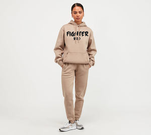 Ensemble de survêtement en coton pour femme, tissu respirant, coupe ajustée, marque privée, production en gros, vêtements de sport, fitness, tenue décontractée - Product Image 6