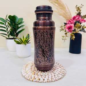 Bouteille d'eau en cuivre pur de qualité supérieure, anti-fuite, au design unique, conçue pour l'eau bouillante, en promotion - Product Image 1