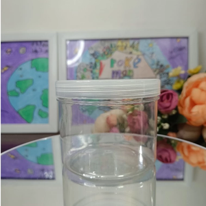 Wide Mouth Jar Scrub Skincare Cream Body Butter PET Jars Cosmetic <b>Packaging</b> pet <b>Plastic</b> Cosmetic Container With Lids - Product Image 3