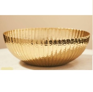 Decorative Catering Ware Items Solid Metal Fruits <b>Salad</b> <b>Server</b> <b>Bowl</b> Leaf Design Top Quality Food Grade Serving <b>Bowl</b> - Product Image 3