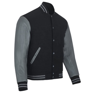 Men's Custom Eco-Friendly Embossed Varsity Wool Regular <b>Jacket</b> New Letterman Winter Coat <b>Fleece</b> <b>Lining</b> Canvas Letter - Product Image 2