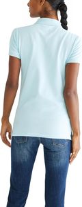 <b>Women</b> Black Solid Color Breathable Eco-Friendly Casual for Shirt Short Sleeve Knitted 100% Cotton Regular Length - Product Image 6