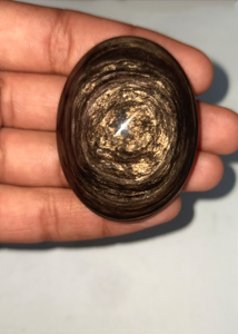 New Arrival High Quality Copper Obsidian Cabochon Natural Mixed Shape Loose Gemstone <b>Silver</b> Pendant Handmade for High Quality - Product Image 2