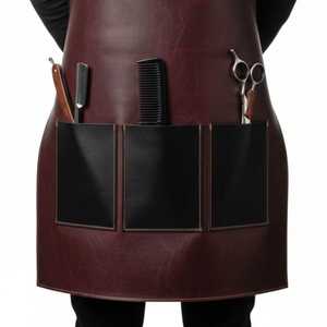 Heavy Duty Luxury Handmade Genuine Leather <b>Apron</b> for Industrial <b>Work</b> Welding Workshop Restaurant LPN-0287-Water Resistant - Product Image 4