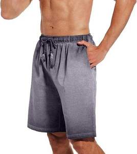 Pantalones Cortos 100% Algodón con Lavado Ácido y Bolsillos Laterales para Hombre, Corte Relajado, Estilo Vintage, Lavado a la Nieve, Tejido Grueso - Product Image 1