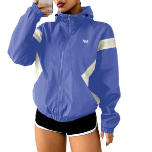Women Lightweight Windbreaker <b>Jacket</b> <b>Waterproof</b> Hooded Zip Up Outdoor Running Casual Coat Reflective Panel Men's <b>Jackets</b> Supply - Product Image 6
