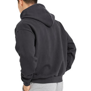 Custom Pigment Dyed Men Hoodie Premium Vintage Cotton OEM Apparel Manufacturer Private Label Wholesale Clothing - Product Image 2