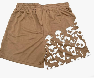 Men s Casual Shorts <b>Skull</b> Print Quick Dry Drawstring Waist Polyester Athletic Shorts Lightweight Mesh Fabric - Product Image 6