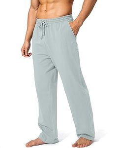 In Maximum Stock Men's Mid Waist Eco-Friendly Waterproof Fleece <b>Jogger</b> Pants with <b>Zip</b> <b>Pocket</b> Casual Sweatpants - Product Image 1