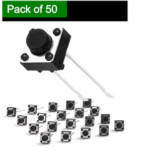 Microinterruptor Compacto de 2 Pines con Activación por Presión, Baja Tolerancia, Alta Precisión, Botón de Acción Rápida para Circuitos PCB Electrónicos DIY, Larga Duración - Product Image 2