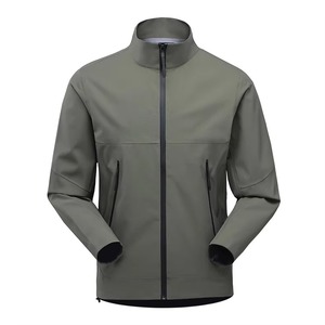 Veste softshell unisexe imperméable avec fermeture éclair, col montant, imprimé, vêtement d'extérieur, coupe classique, hiver, polyester/nylon, 360g - Product Image 5