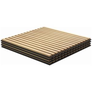 4 Pannelli Acustici in Legno 60x60 cm per Pareti di Casa e Ufficio - Product Image 3