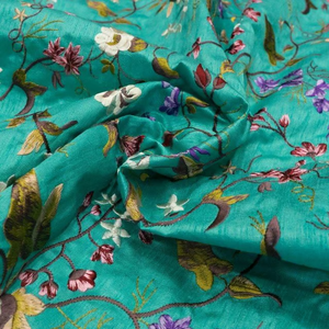 Tela de Lino y Algodón Ligera, Absorbente de Humedad, Ignífuga y Bordada de Alta Calidad para Vestidos de Novia - Product Image 2