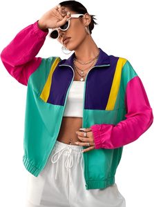 Pink Unisex Casual Safari <b>Jacket</b> Lightweight Windproof Winter Thin Polyester Loose Fit <b>Pullover</b> Front Pockets - Product Image 5