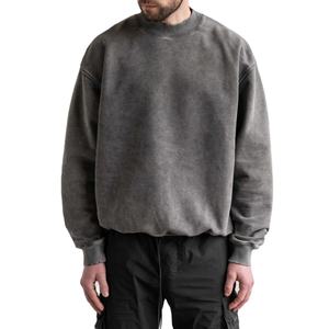 Venta al por mayor 100% algodón invierno pesado Sudadera con capucha de gran tamaño para los hombres con impresión digital personalizada y sudadera 2026 - Product Image 5